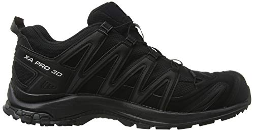 Salomon Men's XA PRO 3D Gore-TEX Trail Running Shoes, Black/Black/Magnet, 9.5