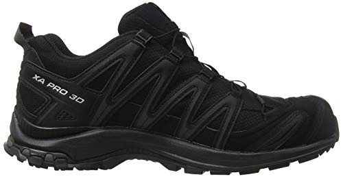 Salomon Men's XA PRO 3D Gore-TEX Trail Running Shoes, Black/Black/Magnet, 10.5