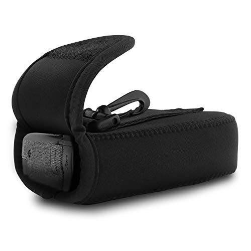 MegaGear Olympus Tough TG-6, TG-5, TG-4, TG-870, TG-860 Ultra Light Neoprene Camera Case, with Carabiner - Black (Model: MG794)