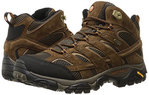 Merrell Men's Moab 2 Mid Waterproof Hiking Boot, Earth, 13 2E US