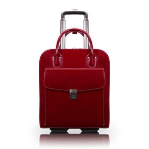 mcklein briefcase, red, 13 50 l x 6 w x 16 h