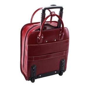 McKlein Briefcase, Red, 13 50 L x 6 W x 16 H