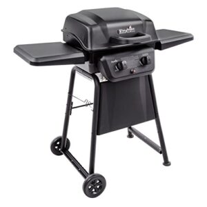 american gourmet 463672717 classic 280 2-burner liquid propane gas grill, no side, black