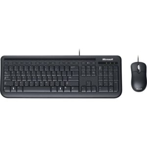 microsoft 3j2-00001 wired desktop 600 for business - wired keyboard and mouse combo. spill resistant design.