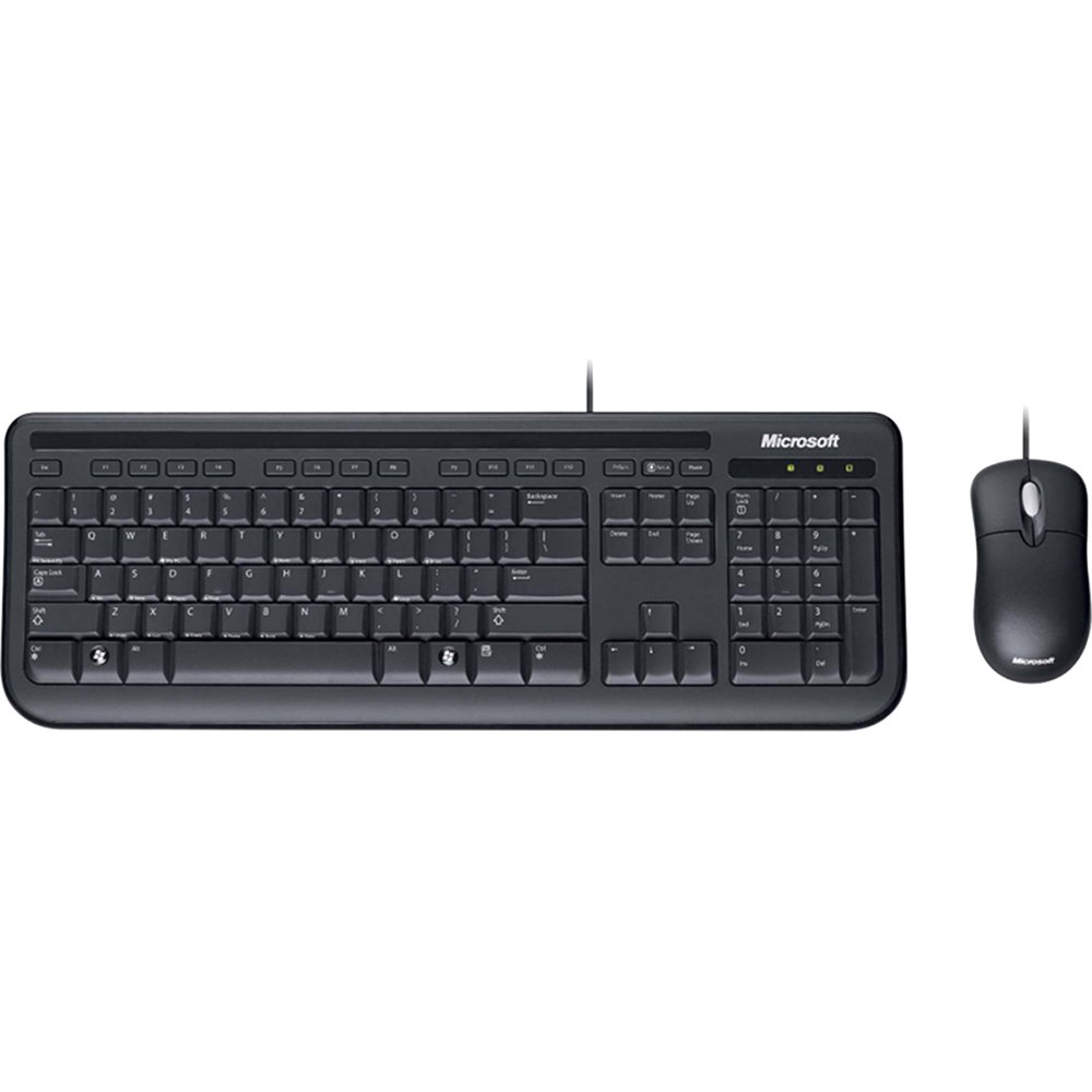 Microsoft 3J2-00001 Wired Desktop 600 for Business - Wired Keyboard and Mouse Combo. Spill Resistant Design.