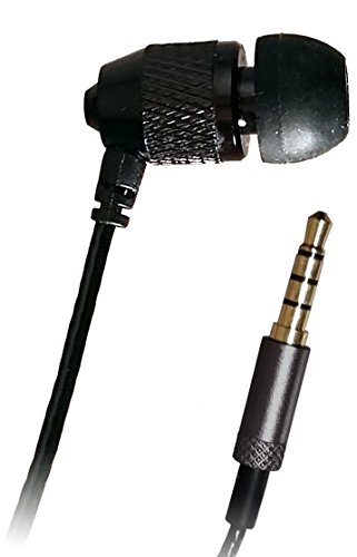 Far End Gear Short Buds 15" Cord Single in-Ear Stereo-to-Mono Earbud for Clip-on Music Players, Reinforced Cord