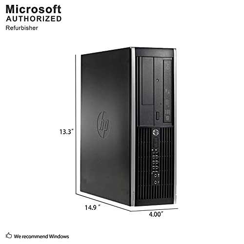 HP Elite 8200 SFF Desktop PC - Intel Core i5-2400 3.1GHz 8GB 500GB DVDRW Windows 10 Professional (Renewed)