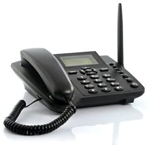 bw 2.4'' wireless quadband gsm classic desk telephone telephone handset for business or family (especially for older folk) - black