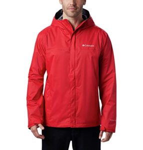 columbia men's watertight ii jacket, mountain red, large