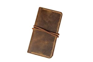 personalized leather iphone 11 pro max wallet case/vintage distressed genuine leather iphone x xr xs max wallet case - ip005ws