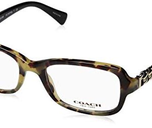 COACH Eyeglasses HC 6075Q 5324 Dark Vintage Tortoise/Black 52MM