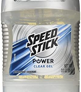 Speed Stick Anti-Perspirant Deodorant Power Clear Gel 3 oz (Pack of 5)