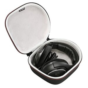 hard headphone case for sennheiser hd 280 pro / 350bt / 599 / 599se / 400s / 450se / 560s wireless headphones(black+grey)