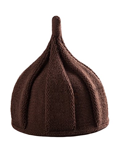 Letuwj Babies Beanie Knitted Acorns Caps Sharp Pointed Cap Light Coffee One Size