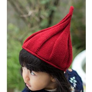 Letuwj Babies Beanie Knitted Acorns Caps Sharp Pointed Cap Light Coffee One Size