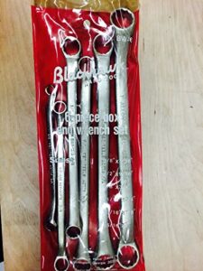 blackhawk 6 piece box end wrench set sizes: 3/8", 7/16", 1/2", 9/16", 5/8", 3/4", 1/16", 3/4", 3/16", 7/8", 5/16", 1" #bw-6