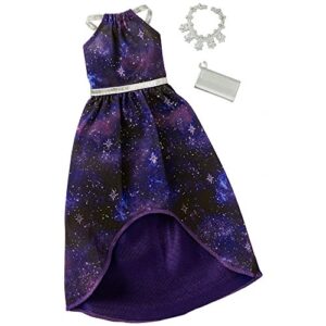 barbie fashions complete look black starry print