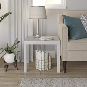 ameriwood home parsons modern end table, gray