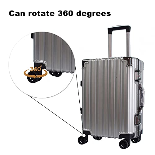 RDEXP Black 1.92inch Wheel Dia Left & Right Luggage Wheels with 6 Screws for Travel Case Replacement Set of 2