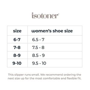 isotoner womens Classic slippers, Ash, 8.5-9 US