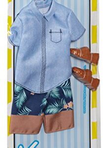 Barbie Ken Fashion Denim Shirt & Shorts