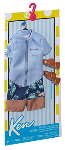 Barbie Ken Fashion Denim Shirt & Shorts