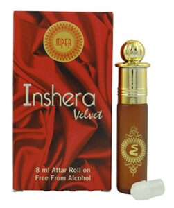 madni inshera velvet attar perfume oil 100% pure and natural - 8 ml