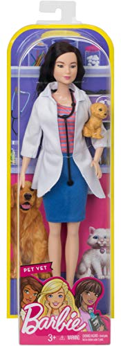 Barbie Pet Vet Doll with Puppy Patient, Brunette