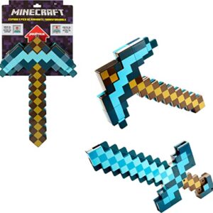 Minecraft Toys, Sword and Pickaxe, Minecraft Game Transforming Kid size Role-play Accessory (Amazon Exclusive)