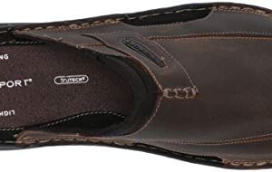 Rockport Men's Darwyn Slide 2 Sandal, Brown II Leather, 11 M US