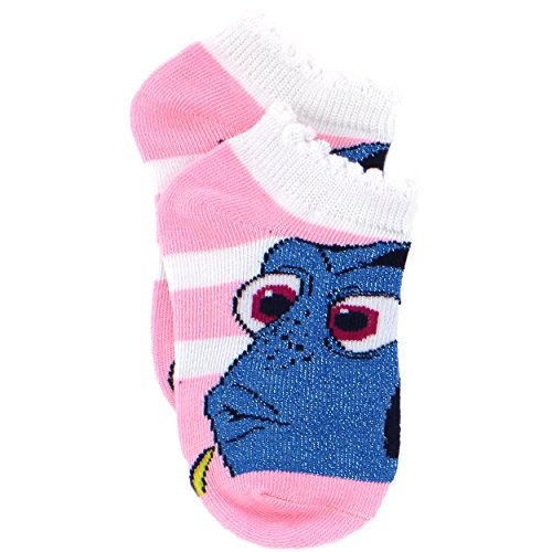 Finding Dory Nemo Girls 5 pack Socks (Shoe: 10-4 (Sock: 6-8), Lurex Dory Pastel)