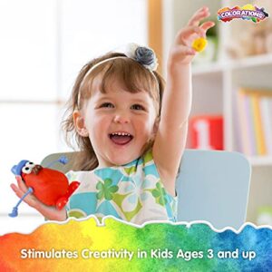 Colorations - BUILDME Creative Creatures Dough Builders (Includes 260 pieces) - Dough & Molding Clay Accessories for Kids - Screen-Free Play Time - Builds Animals & Characters