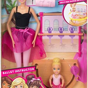 Barbie Doll Dance Coach Play Set with Working Stage!