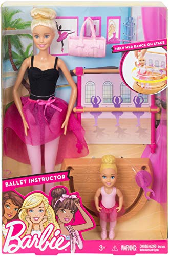 Barbie Doll Dance Coach Play Set with Working Stage!