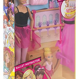 Barbie Doll Dance Coach Play Set with Working Stage!