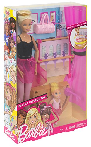 Barbie Doll Dance Coach Play Set with Working Stage!