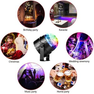 Disco Ball Disco Lights-COIDEA Party Sound Activated Storbe Light With Remote Control DJ Lighting,Led 3W RGB Light Bal, Dance lightshow for Home Room Parties Kids Birthday Wedding Show Club Pub