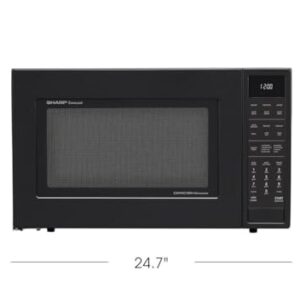 Sharp 1.5 Cu. Ft. 900W Convection Microwave Oven, Black