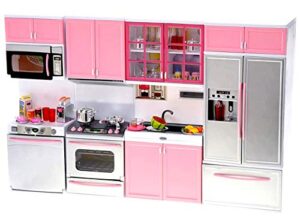 powertrc kids battery operated modern kitchen playset great for dolls and toy figures