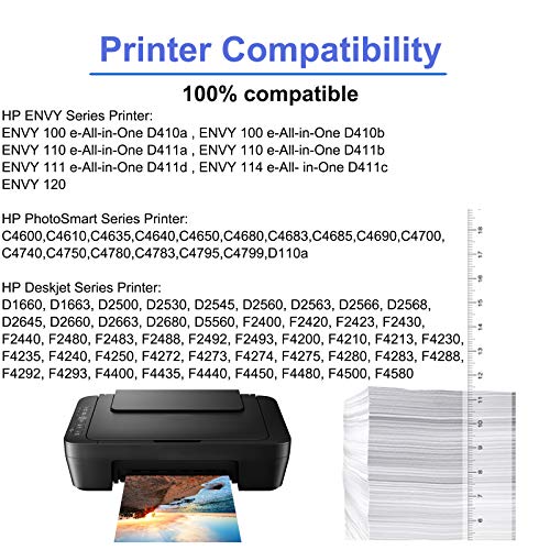 SuperInk Remanufactured 60XL 60 XL CC641WN CC644WN Ink Cartridge Replacement Compatible for Hp Photosmart C4680 D110 Deskjet D2680 D1660 D2530 F2430 F4210 Printer (1 Black 1 Tri-Color)