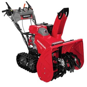 honda power equipment hss928aat 28" hydrostatic track drive 2-stage gas snow blower with electric joystick chute control