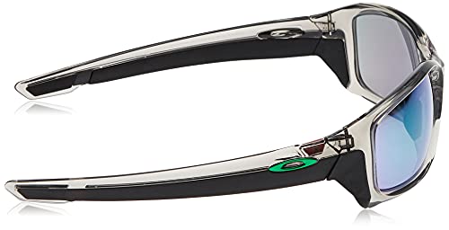 Oakley Men's OO9331 Straightlink Rectangular Sunglasses, Grey Ink/Jade Iridium, 61 mm