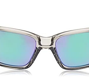 Oakley Men's OO9331 Straightlink Rectangular Sunglasses, Grey Ink/Jade Iridium, 61 mm