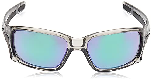 Oakley Men's OO9331 Straightlink Rectangular Sunglasses, Grey Ink/Jade Iridium, 61 mm