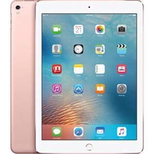 apple ipad pro tablet (128gb, wi-fi, 9.7in) rose (renewed)