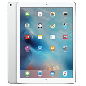 apple ipad pro (128gb, wi-fi, silver) 12.9in tablet (renewed)