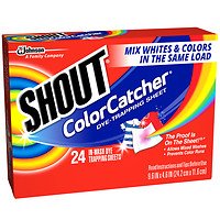 shout color catcher dye-trapping, in-wash cloths, 24 ea - 2pc