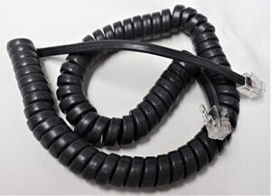 diy-bizphones 25-pack of gray 9' ft cisco compatible handset receiver cords ip phone 7800 7900 8800 spa series 7841 7861 7940 7941 7942 7945 7960 7961 7962 8811 8841 8851 charcoal curly coil lot