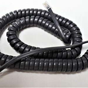 DIY-BizPhones 25-Pack of Gray 12' Ft Cisco Compatible Handset Receiver Cords IP Phone 7800 7900 8800 SPA Series 7841 7861 7940 7941 7942 7945 7960 7961 7962 8811 8841 8851 Charcoal Curly Coil Lot