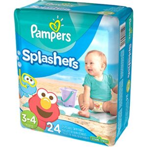 Pampers Splashers Diaper Sesame Street - Size 3-4 - 24 ct